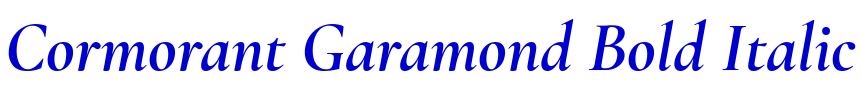 Cormorant Garamond Bold Italic フォント